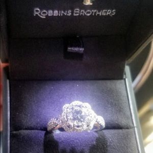 Verragio 18K White and Rose Gold Engagement Ring